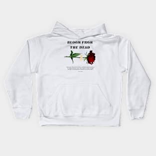 Resilient Blossom: Rose of Hope Tee Kids Hoodie